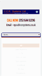 Mobile Screenshot of ccrsystems.co.uk